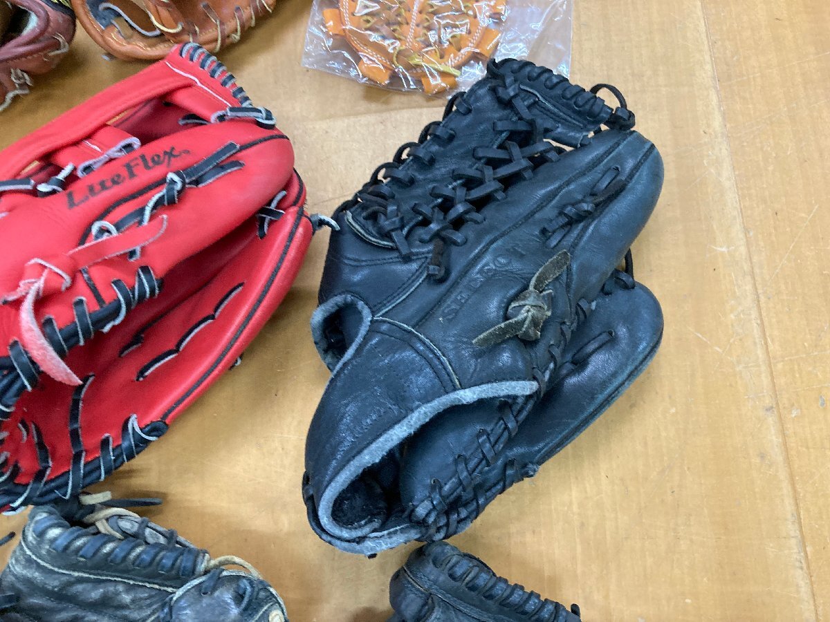 【★99-11-8105】■ジャンク■MIZUNO ZETT ミズノ ゼット 野球 グローブ まとめ 軟式 捕手 内野手 外野手 オールラウンド ベースボール_画像7