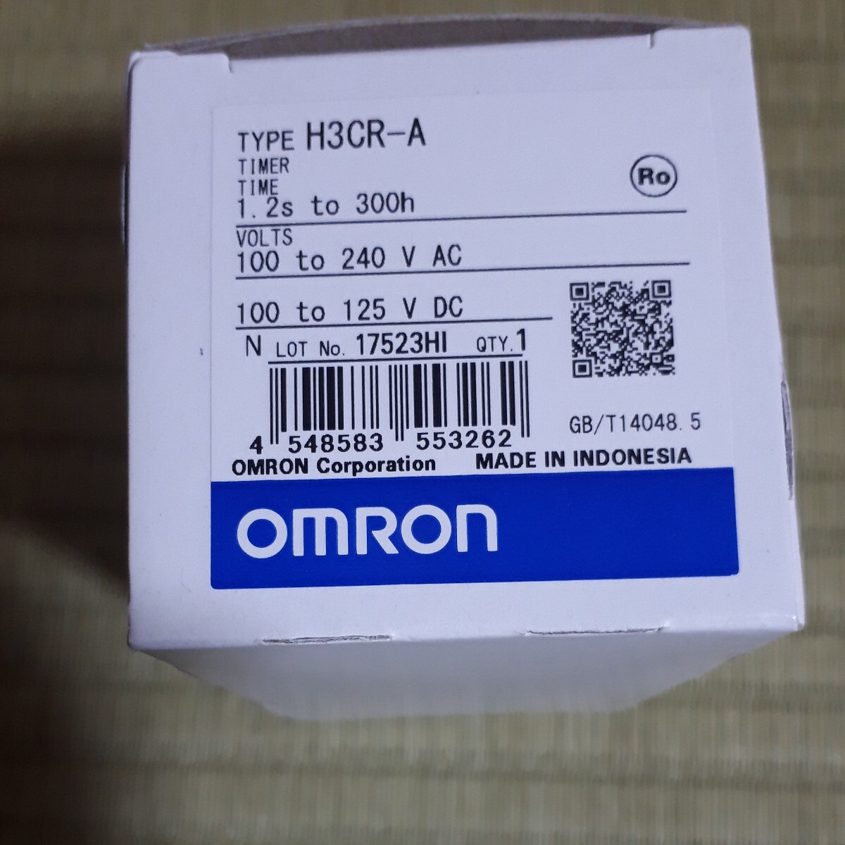 OMRON (オムロン) 48×48mm 8動作マルチ 11Pソケット接続 リレー2c出力 H3CR-A AC100-24