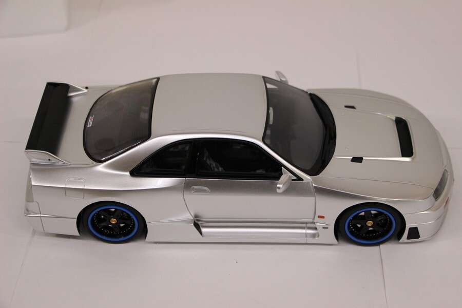 069 k2056 開封品 OTTO オットー 1/18 NISSAN ニスモ GT-R LM R33 スパークシルバー OTM193_画像3