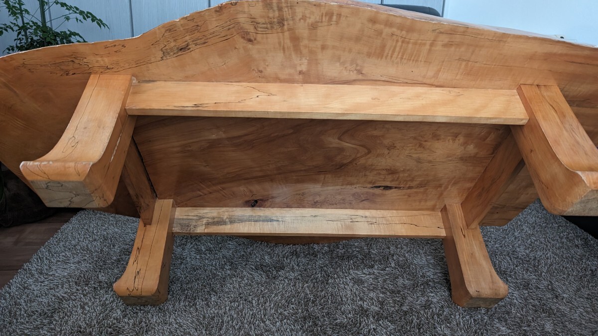 栃の木テーブル 一枚板 ローテーブル_画像8