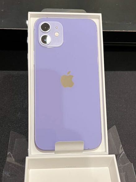 美品！希少紫 iPhone 12 64GB パープル SIMフリー　送料無料_画像1