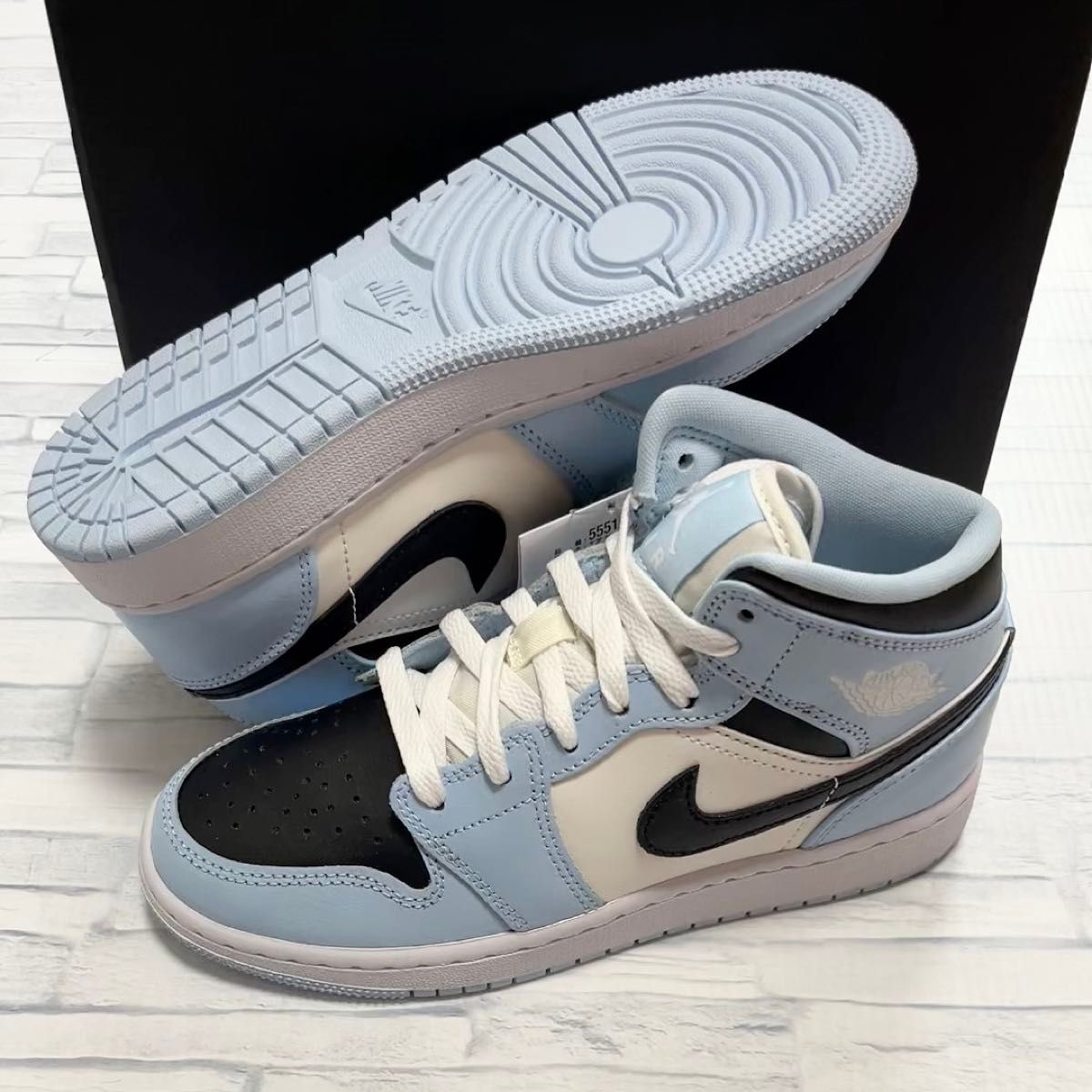 NIKE AIR JORDAN 1 MID GS "ICE BLUE" ナイキ ジョーダン1 ミッド アイスブルー 22.5㎝