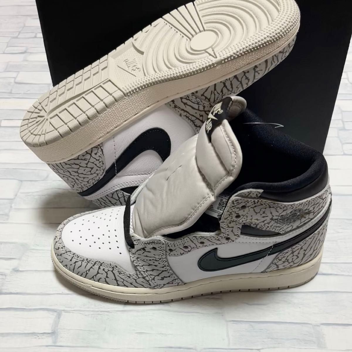 NIKE AIR JORDAN 1 RETRO HIGH OG GS "WHITE CEMENT" ジョーダン１ホワイトセメント 