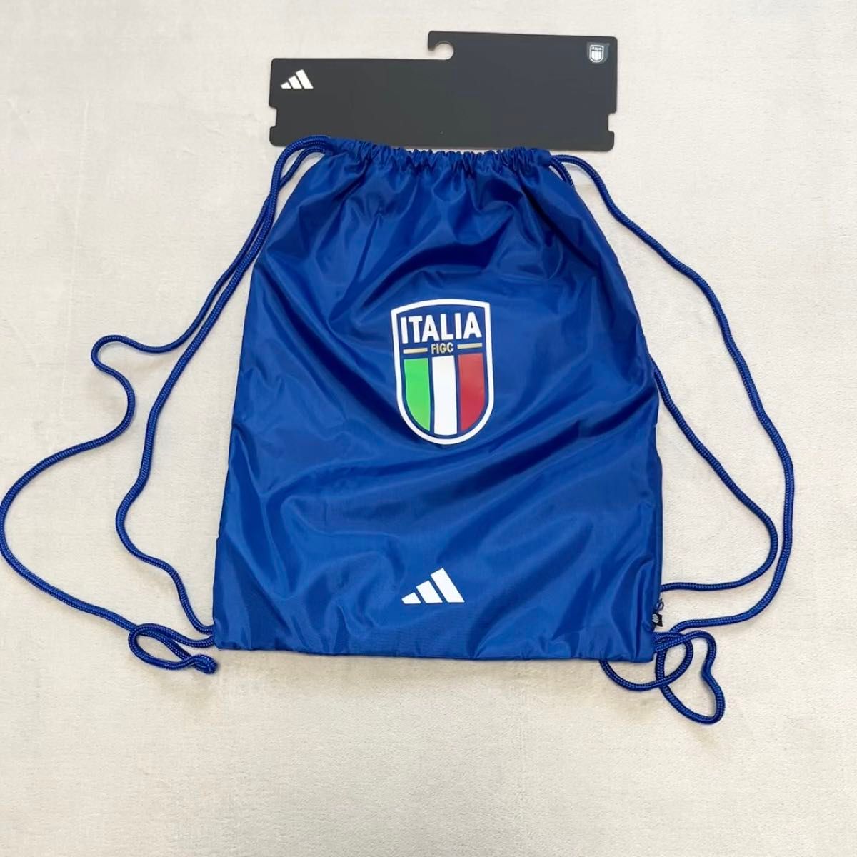 adidas ITALIA FIGC アディダス アズーリ イタリア代表 ジムサック パワーブルー×ホワイト ジム サッカー 新品