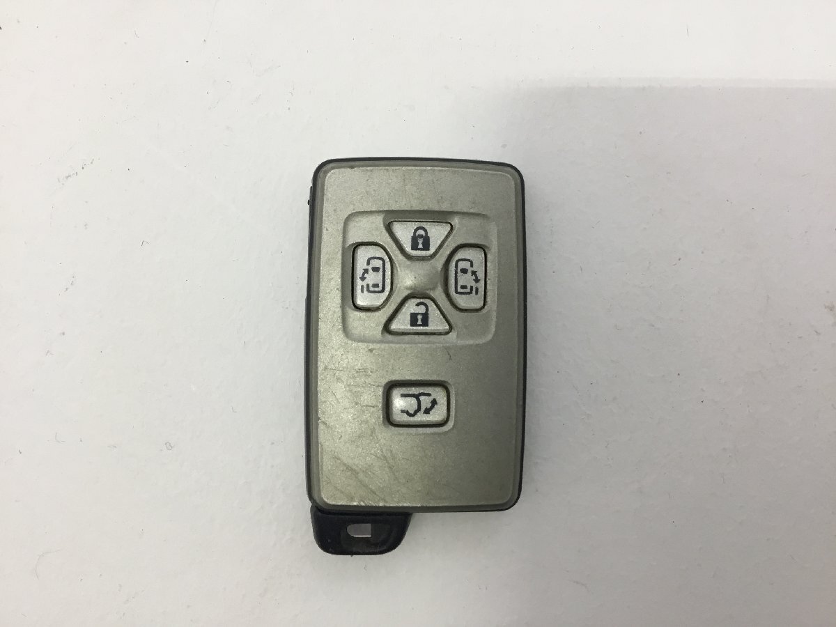 1 иен старт! Toyota оригинальный 20 Vellfire "умный" ключ обе стороны скользящий 5 кнопка 3 шт 2400819 2J1-2.