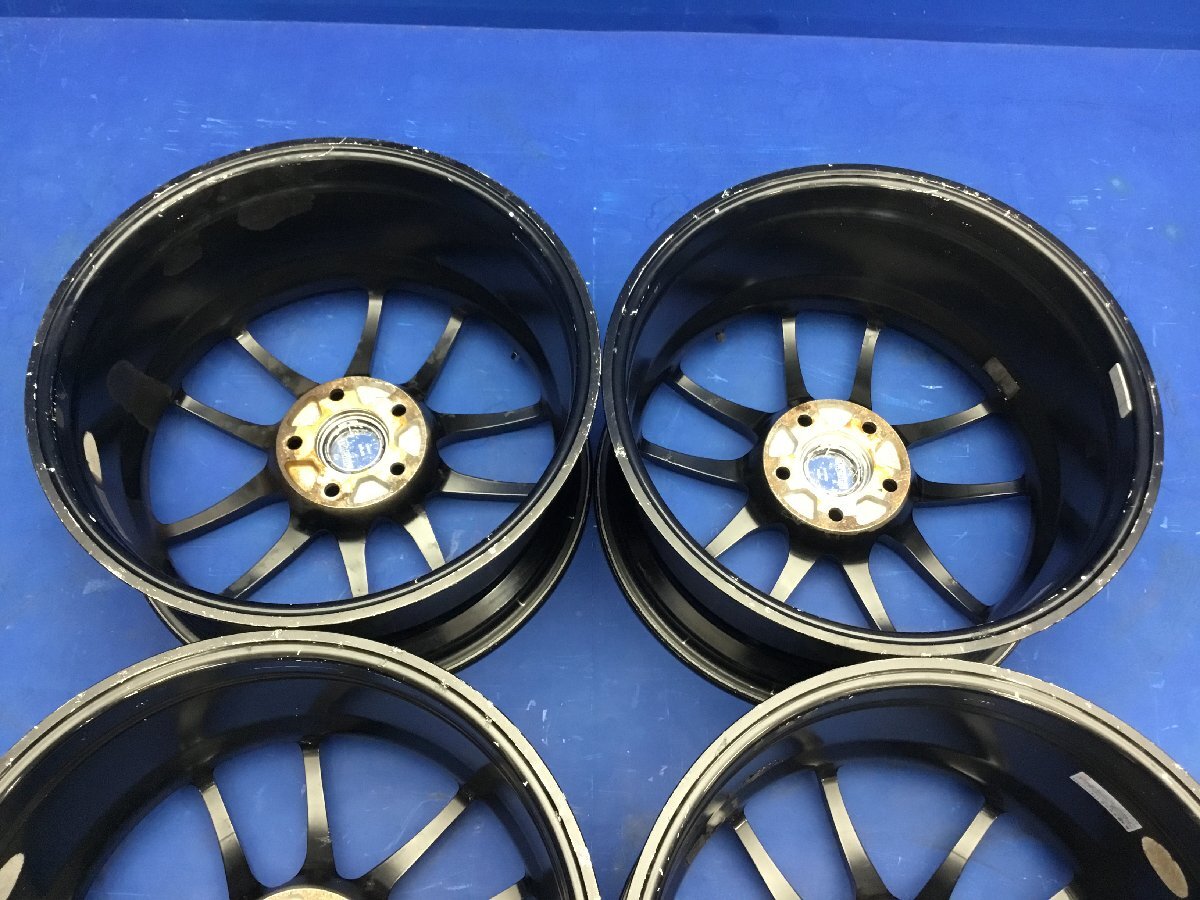 1 jpy start! "Enkei" PF01 18×8.5J+48 PCD114.3 hub diameter 75 5 hole 4ps.@5000011 2F9-1 castle 