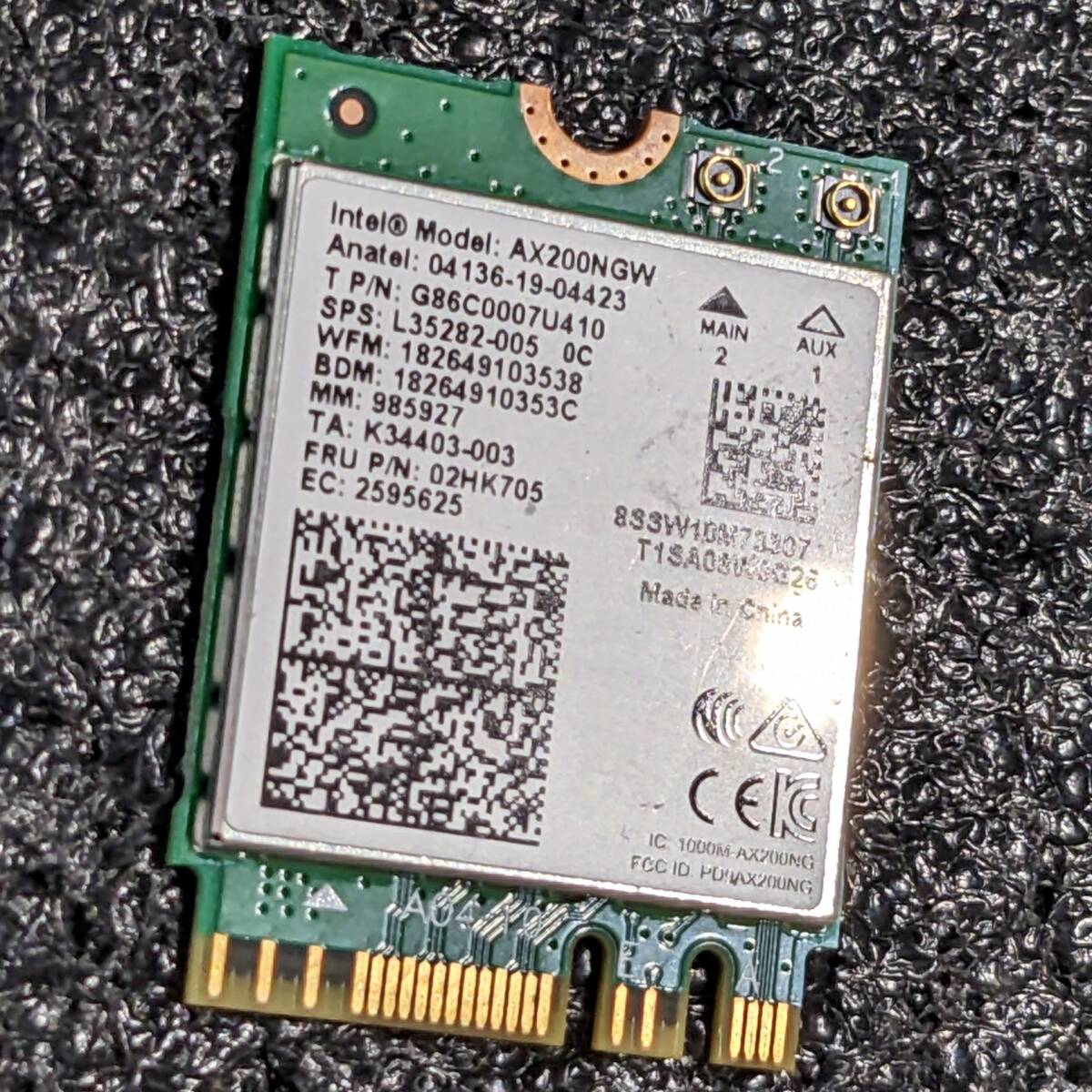 【中古】Intel AX200NGW [M.2 2230]の画像2