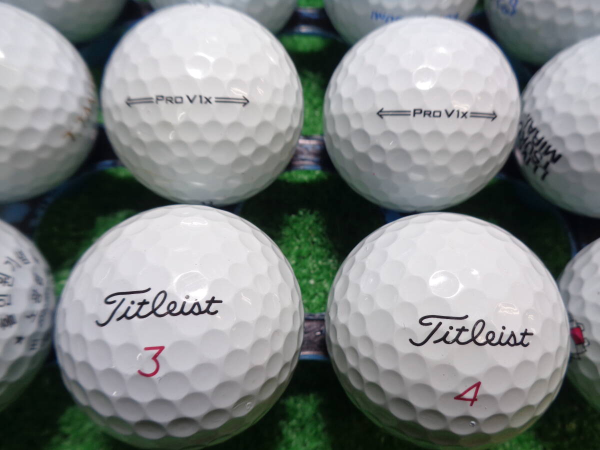 [TL716] タイトリスト プロ ブイワンエックス 21年 Titleist PRO V1X 20球 ロストボール【中古】 _画像1