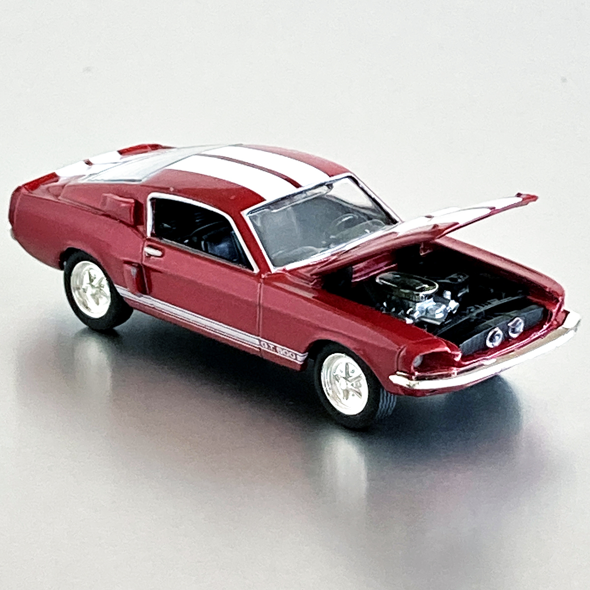 1/64 ホットウィール 100％ 1967 シェルビー GT-500 スーパー スネーク フォード マスタング Hot Wheels '67 Shelby Super Snake_画像1