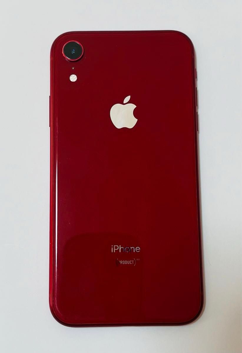 iPhone XR RED 64GB 箱あり　※SIMロックあり（au、UQ mobile）