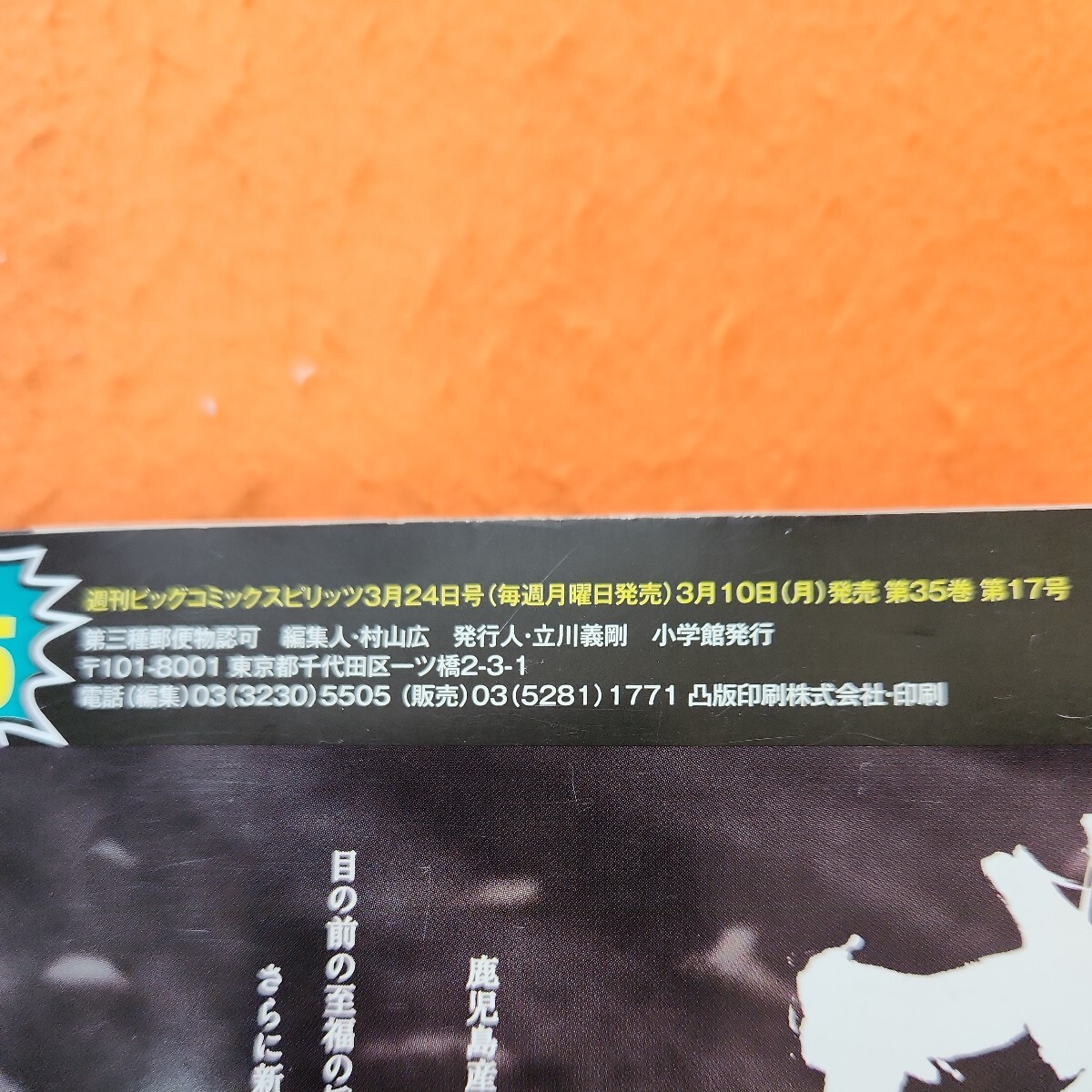 B56-056 週刊BIG COMIC スピリッツ 2014 3/24 折れあり。 - ビッグコミック B56-056 週刊BIG COMIC スピリッツ 2014 3/24 折れあり。 - ビッグコミック