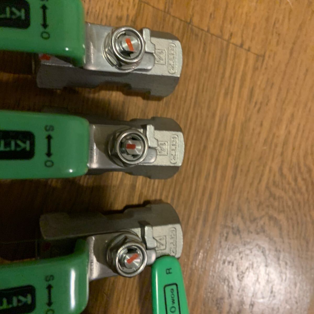 KITZ(キッツ)ボールバルブ 15A 10A 8Aまとめて ステンレス製未 KITZ(キッツ)ボールバルブ 15A 10A 8Aまとめて ステンレス製未