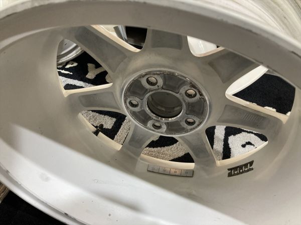 ◆状態良好!! ホンダ FN2 シビック タイプR ユーロ 純正 18×7.5J+55 114.3/5H ホイール4本SET!! チャンピオンシップホワイト 流用等_画像10