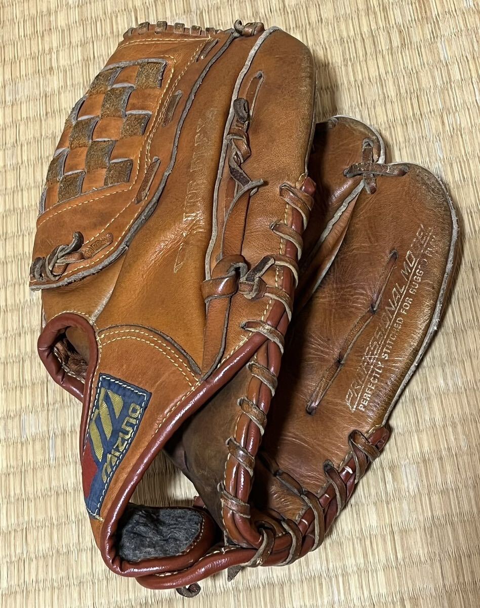 旧ロゴ MIZUNO ミズノ 金文字 2GN 6600 LITE FLEX PROFESSIONAL MODEL 野球 グローブ 中古品 現状渡し_画像1