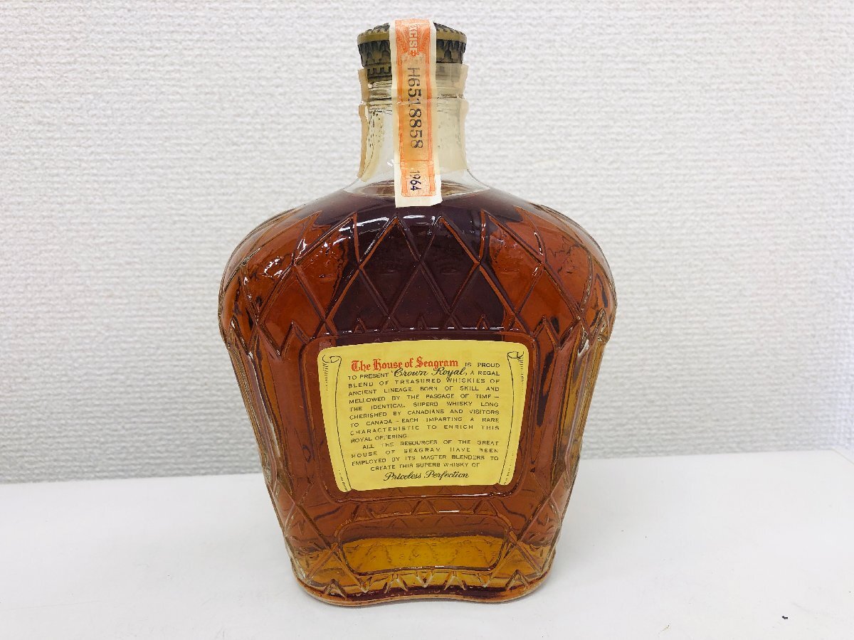 【M136】ウイスキー2本まとめ Crown Royal 4/5 QUART HIROSHIMA TERMINAL HOTEL スコッチ ウイスキー 750ml　洋酒　古酒　未開栓_画像5