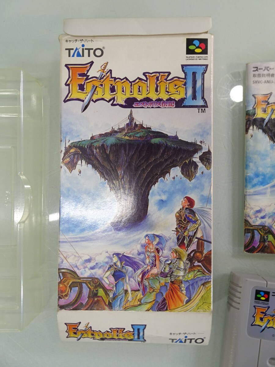 SF スーファミ　1995年　エストポリス伝記Ⅱ/Estpolis2　タイトー　ゲームソフト　未チェック　中古_画像6