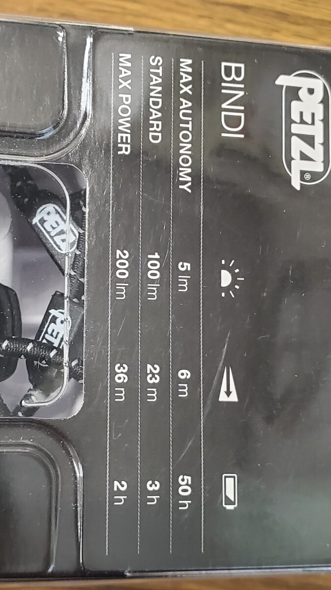未開封品 ペツル PETZL BINDY ビンディ Headlamp ヘッドランプ 最大200ルーメン E102AA00 色黒USB RECHARGEABLE登山山歩散歩キャンプフェスの画像7