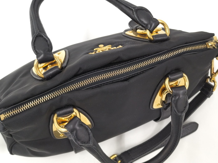 【中古】PRADA 2WAY ショルダーバッグ ナイロン ブラック BN1903_画像7