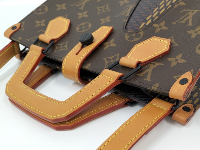 【中古】LOUIS VUITTON ミニトート 2WAY ショルダーバッグ NIGO コラボ ダミエ エベヌ モノグラム ジャイアント N40355_画像6