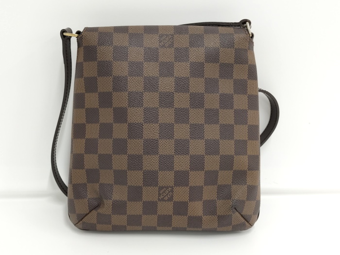 【中古】LOUIS VUITTON ミュゼットサルサ ショルダーバッグ ロングストラップ ダミエ エベヌ N51300_画像2