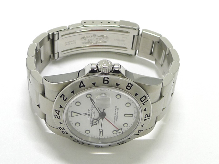 【中古】ROLEX エクスプローラー2 自動巻き SS ホワイト文字盤 D番 16570_画像2