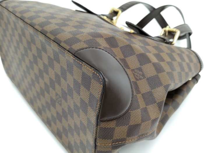 【中古】LOUIS VUITTON ハムステッドMM ハンドバッグ ダミエ エベヌ N51204_画像3