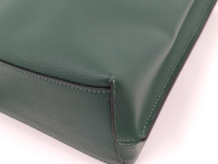 [ used ]COACH 2WAY shoulder bag leather green C8901