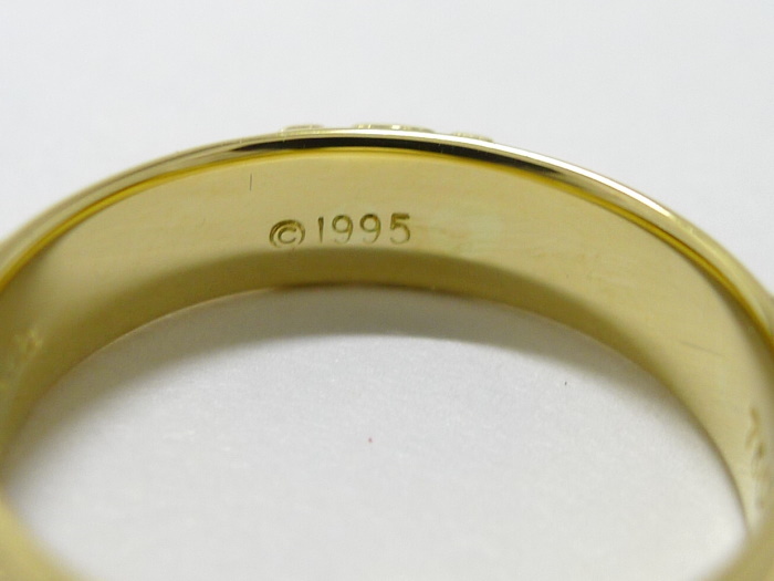 【中古】Tiffany＆Co. アトラス リング 750YG K18YG イエローゴールド 約4.1g_画像6