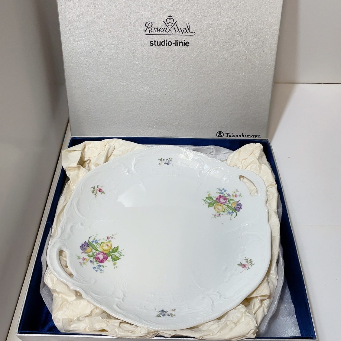  free shipping prompt decision unused storage goods * Rosenthal large plate Classic Rose studio-linie Western-style tableware 