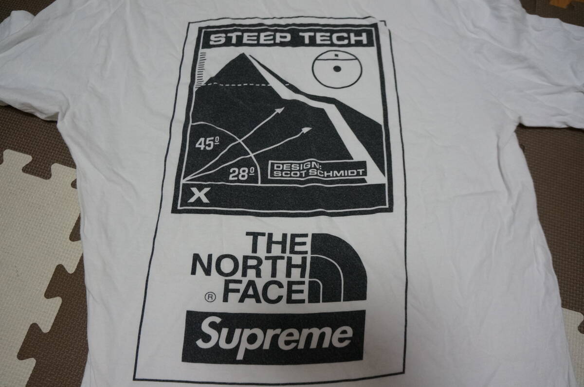 Supreme THE NORTH FACE NT016041 STEEP TECH 2016SS Tシャツ Sサイズ 白色 ノースフェイス シュプリームの画像2
