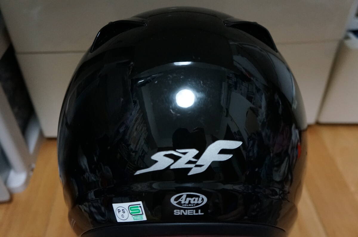 Arai SZ-F アライ ジェット ヘルメット XLサイズ ブラック 中古品 内外装洗浄済み ダクトすべて新品 _画像3