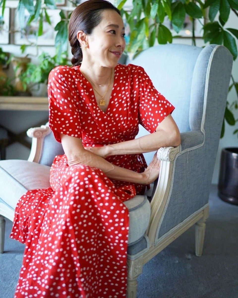 ヌキテパ ne Quittez pas 山城葉子 ドットプリントワンピース ヌキテパ ne Quittez pas 山城葉子 ドットプリントワンピース