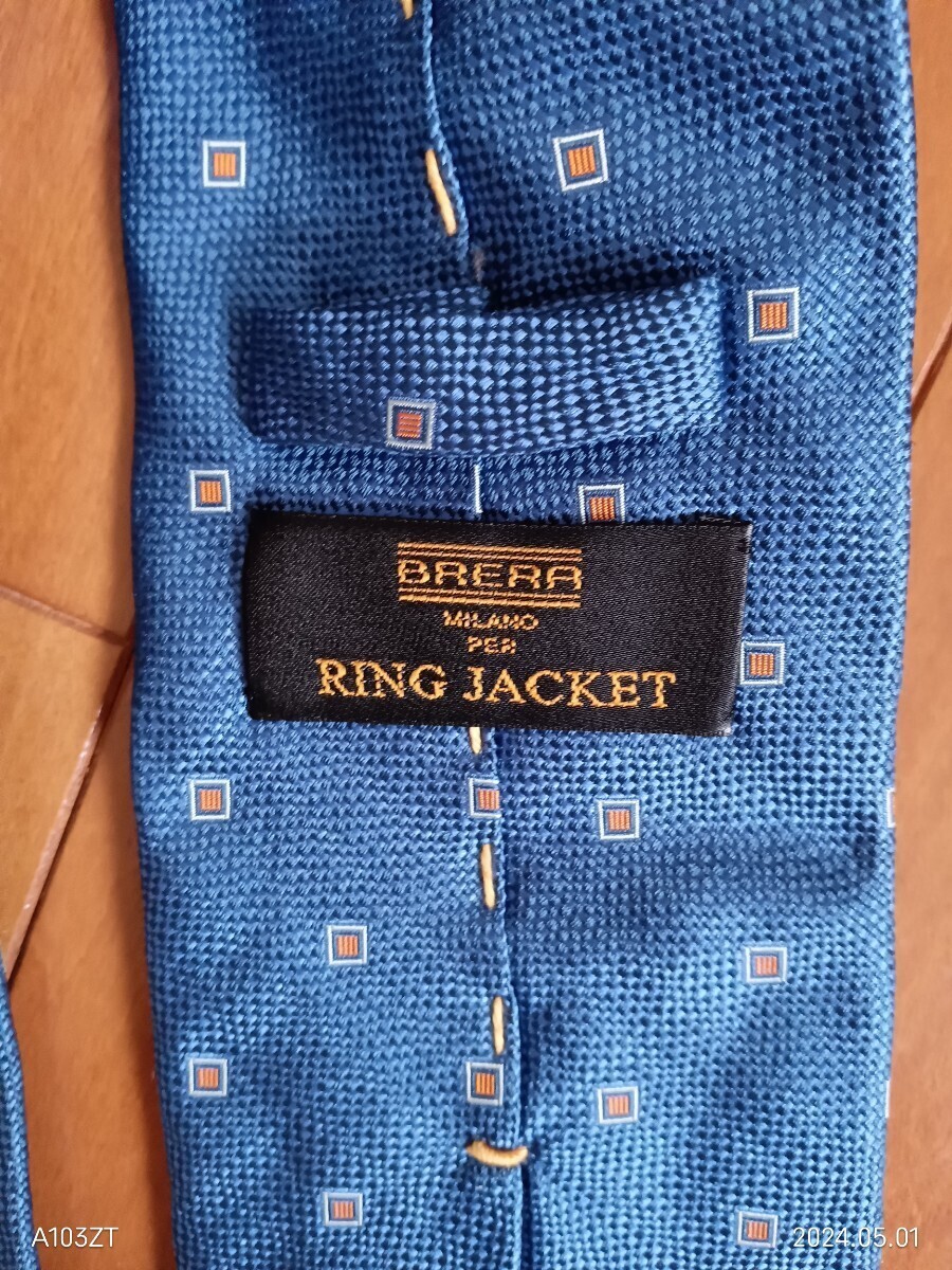 イタリア製RING JACKETネクタイUSEDの画像3