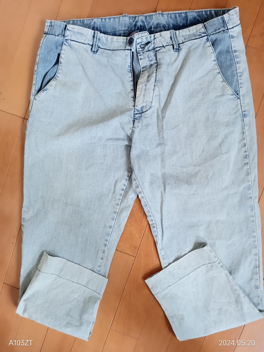  Италия производства COON джинсы брюки <48>USED