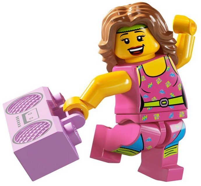 LEGO フィットネスインストラクター　レゴブロックミニフィギュアシリーズFitness Instructor廃盤品_画像1