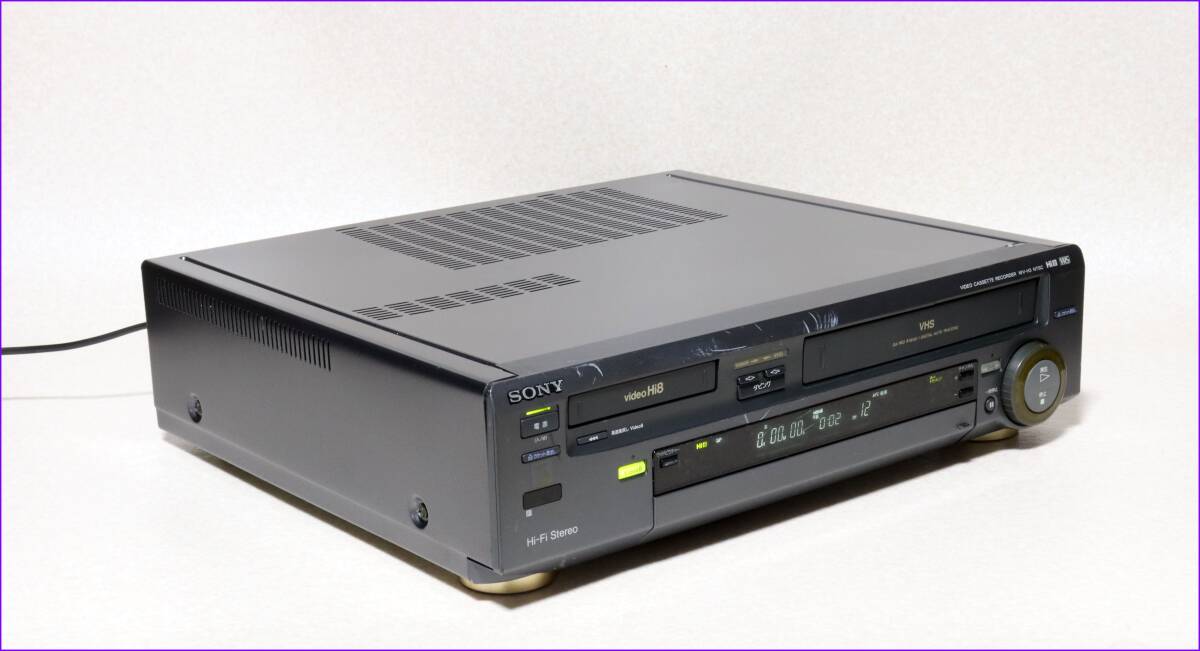 SONY Hi8/VHS Wデッキ 【 WV-H3 】 CD版説保証付完動品の画像4