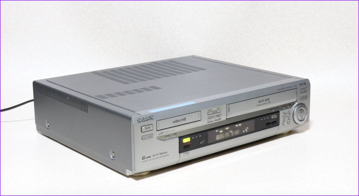 SONY Hi8/VHS Wデッキ 【 WV-H6 】 CD版説保証付完動美品_画像4