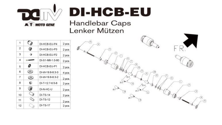 【在庫限り】DIMOTIV di-gp02-120-hcb-eu-d CNC加工ハンドルグリップ+バーエンドBIGサイズ グリーン_画像2