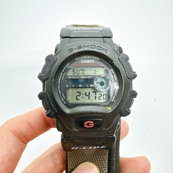 A2405-2-35 １円スタート クオーツ　稼働品　CASIO　カシオ　G-SHOCK　ジーショック　メンズ腕時計　ブラック　DW-004_画像1