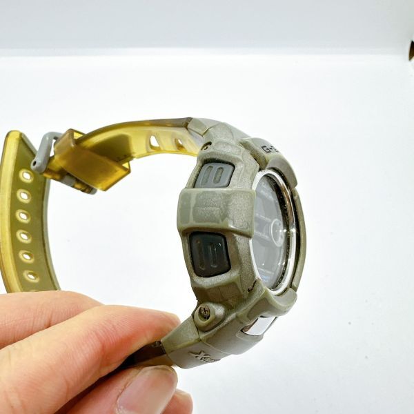 A2405-2-28 １円スタート クオーツ　稼働品　CASIO　カシオ　G-SHOCK　ジーショック　メンズ腕時計　カーキ　DWX-110_画像3