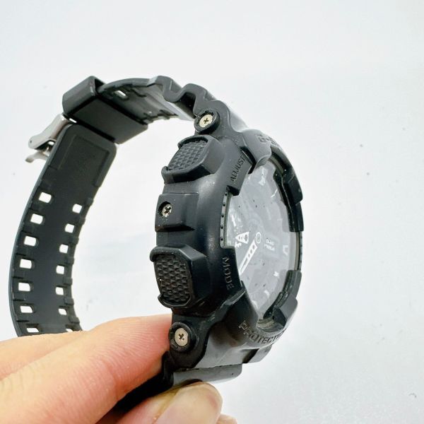 A2405-2-16 １円スタート クオーツ　稼働品　CASIO　カシオ　G-SHOCK　ジーショック　メンズ腕時計　ブラック　GA-110_画像3