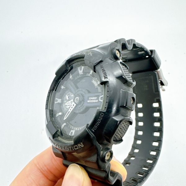 A2405-2-16 １円スタート クオーツ　稼働品　CASIO　カシオ　G-SHOCK　ジーショック　メンズ腕時計　ブラック　GA-110_画像2