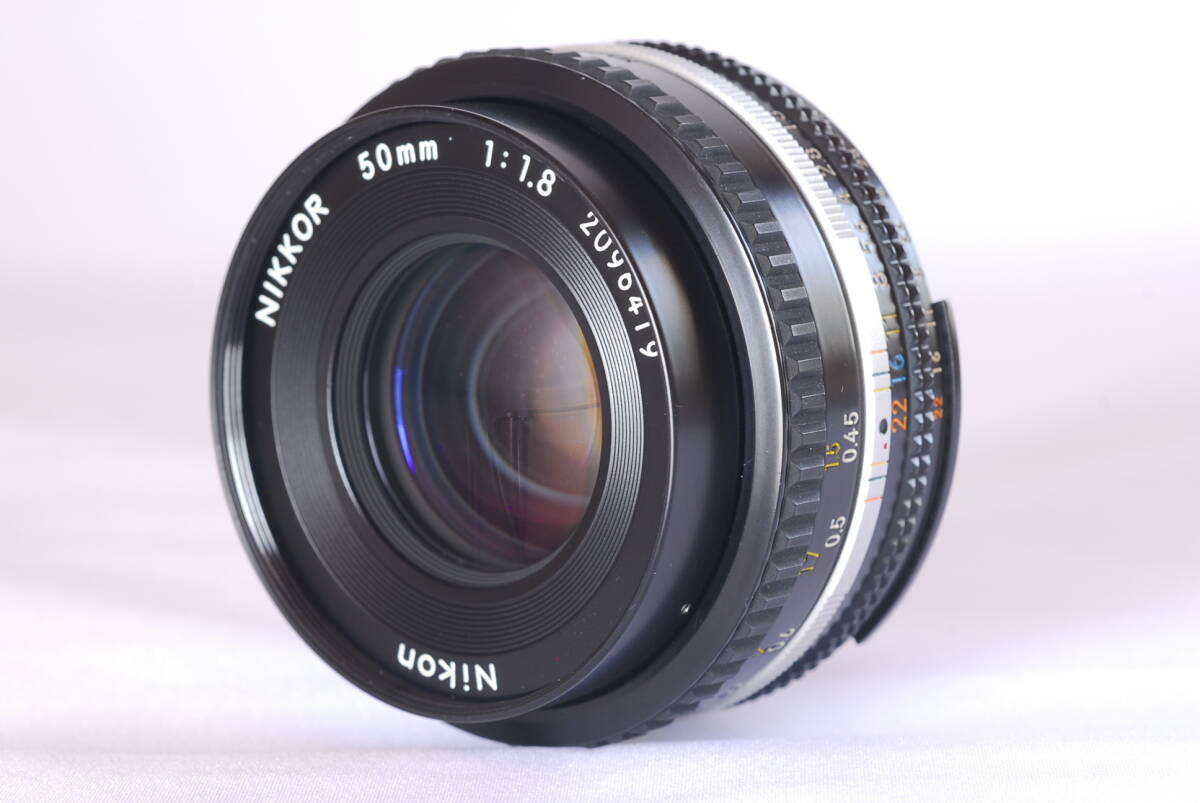 【超美品】 Nikon ニコン Ai Nikkor 50mm f1.8s Ai-s パンケーキ デジタルに #346の画像1