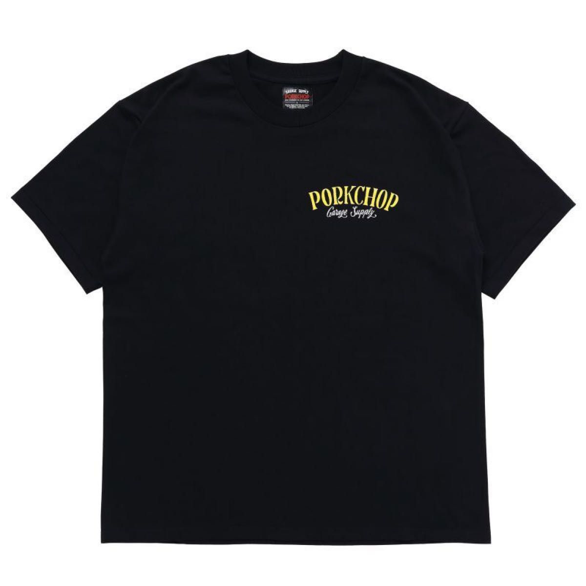 ポークチョップ　Tシャツ/PORKCHOP BLACK YL XLキムタク