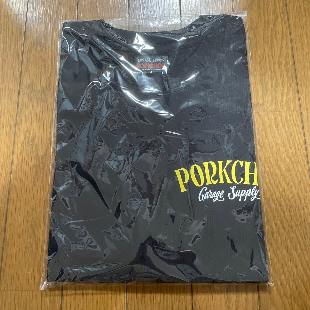 ポークチョップ　Tシャツ/PORKCHOP BLACK YL XLキムタク