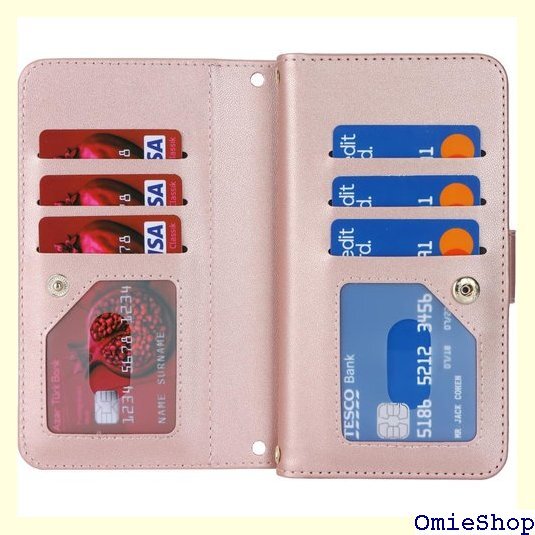 Eastwave Galaxy A54 5G ケース 財布型 カード収納 小銭入れ PUレザー 6色 ピンク 1378