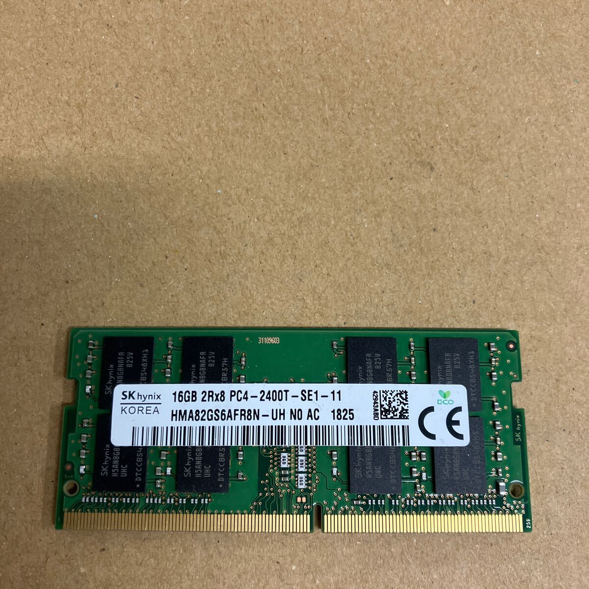 L184 SKhynix Note PC memory 16GB 2Rx8 PC4-2400T 1 sheets operation verification goods 