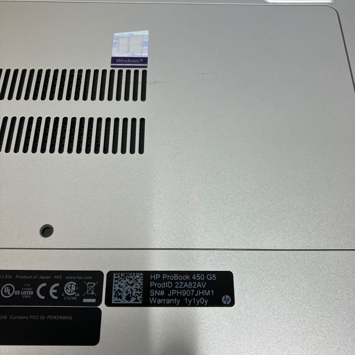 N143 HP PROBOOK 450 G5 Core i5 7200U メモリ8GB_画像5