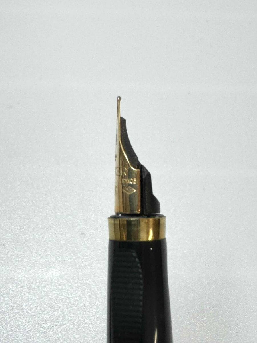 F3202N PARKER パーカー 万年筆 ペン先18K 750M 筆記用具 ブラック 筆記未確認 現状品_画像7