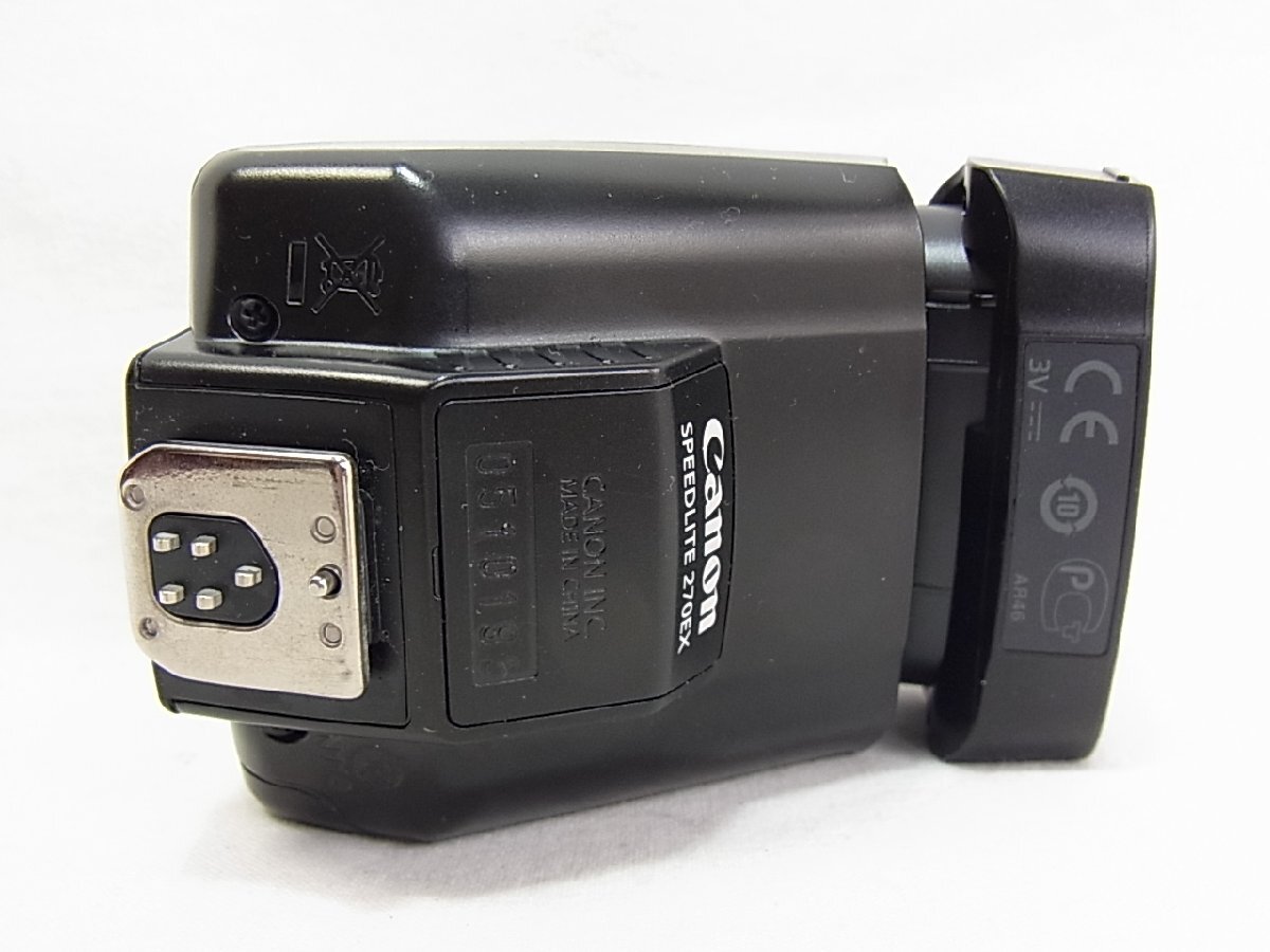 Canon　PPDLITE 270EXストロボ単三電池2本使用　新品では御座いませんが綺麗状態若干の使用感あり。ストロボの撮影可能ランプ点灯は確認済_新品では御座いませんが綺麗状態若干使用感